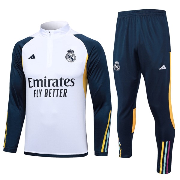 Sweatshirts Real Madrid 2024 Weiß Blau